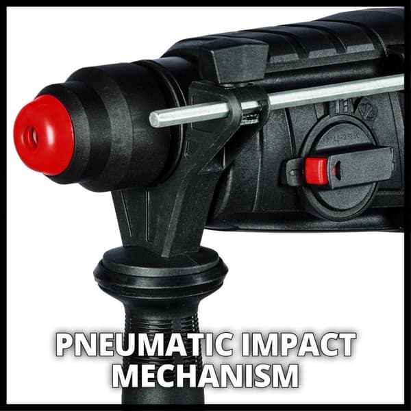 Einhell Rotary Hammer TC-RH 26 4F (800 W - 2,6 Joulea - 0-4500 min-1 - poraus+vasaraporaus+talttaus kiinnityksellä/ilman - pneumaattinen vasaramekanis