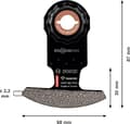 Miniatyrbild 3 av 6: Bosch Expert MATI 68 RD4 - skärblad för dyksåg - 10 stycken - längd: 87 mm - bredd: 68 mm - korn: 40