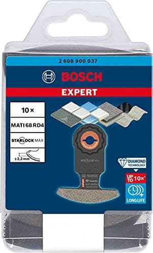 Bosch Expert MATI 68 RD4 - skärblad för dyksåg - 10 stycken - längd: 87 mm - bredd: 68 mm - korn: 40