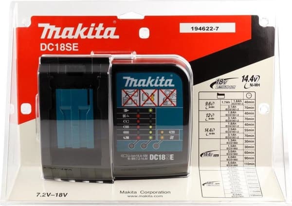 Makita DC18SE 9,6V - 18V Li-Ion batteriladdare