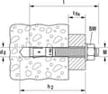 Pikkukuva 2 / 6: fischer FBN II 12/10 (12X106mm) Ankkurin läpi - M12 (20 kpl)