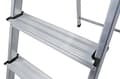 Miniatyrbillede 6 af 6: Krause Safety - trappestige - 4 trin - arbejdshøjde: 2,85 m - aluminium
