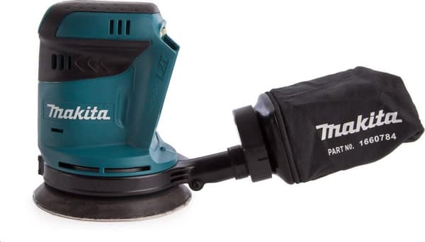 Makita DBO180Z 18 V eksentrinen hiomakone - Loose Body (toimitetaan ilman akkua ja laturia)