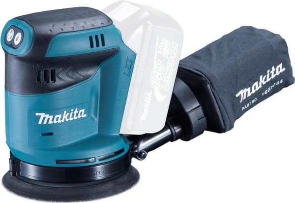 Makita DBO180Z 18 V eksentrinen hiomakone - Loose Body (toimitetaan ilman akkua ja laturia)