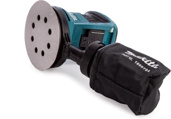 Makita DBO180Z 18 V eksentrinen hiomakone - Loose Body (toimitetaan ilman akkua ja laturia)