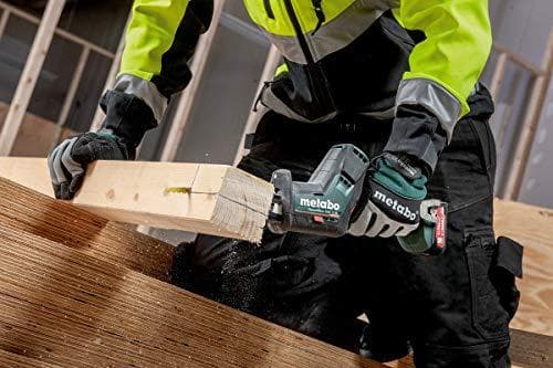 Metabo akkumiekkasaha (ilman akkua, LED-valolla, 12 V, sahanterä käännettävissä 180°, syvyydenrajoitin säädettävissä ilman työkaluja) 602322890