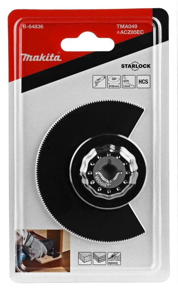 Makita B-64836 Tma049 Segmentsågblad 85mm Trä