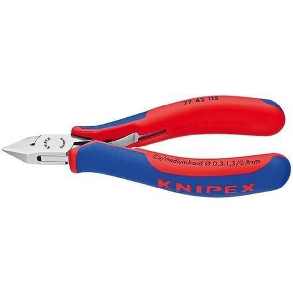 Knipex 77 42 115 Elektroniikka ja tarkkuusmekaniikka Diagonaalileikkurit ilman viistoa 115 mm