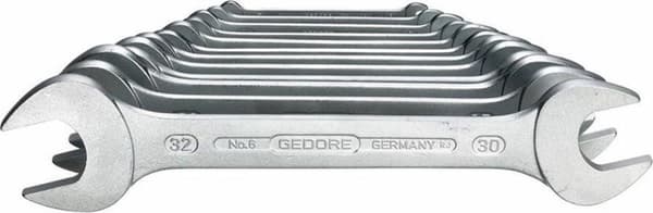 Gedore 6077890 Dobbelt nøglesæt 12-delt 6 - 32 mm DIN 3110