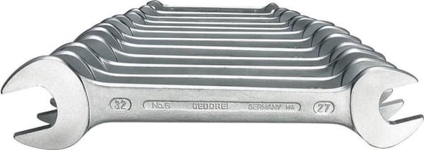 Gedore 6077890 Dobbelt nøglesæt 12-delt 6 - 32 mm DIN 3110