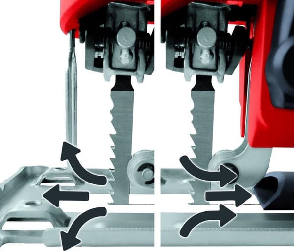 Einhell TE-JS 100 Elektrisk sticksåg med pendelfunktion - 750 W - Slaghöjd: 23 mm - Inklusive fodral