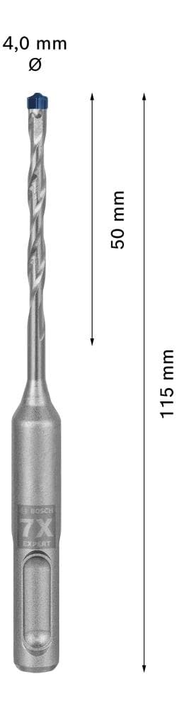 Bosch 2608900057 EKSPERT Slagboremaskine SDS plus-7X 4x50x115mm