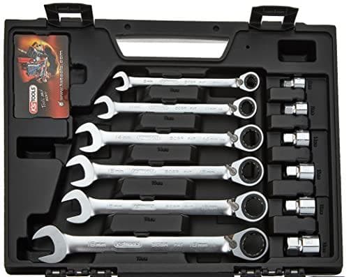 KS TOOLS Werkzeuge-Maschinen GmbH GEARplus RINGSTOP spärrnyckelsats, 30 stycken med adapter (503.4960)