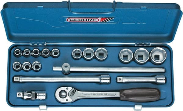 Gedore 2682842 Hylsnyckelsats Metrisk 1/2 (12,5 mm) 17 st