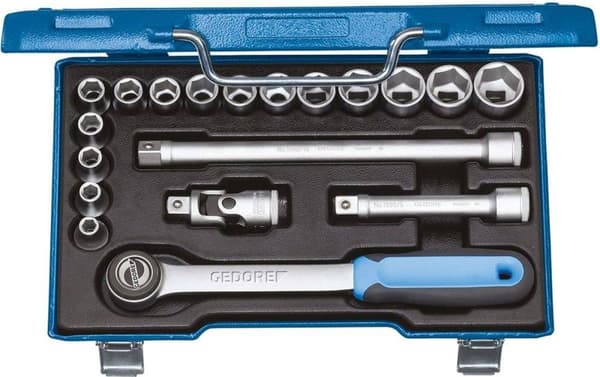 Gedore 2682842 Hylsnyckelsats Metrisk 1/2 (12,5 mm) 17 st