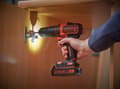 Miniatyrbild 3 av 6: BLACK+DECKER BDCHD18KB-QW Sladdlös borrmaskin - med slagfunktion - 18V - inkl laddare, 2 batterier och fodral