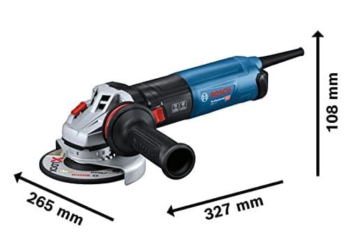 Bosch Professional kulmahiomakone GWS 17-125 (1 700 wattia, lisäkahva, suojakansi, kiinnitettävä erotussuoja, pölysuodatin, kaksireikäinen avain, asen