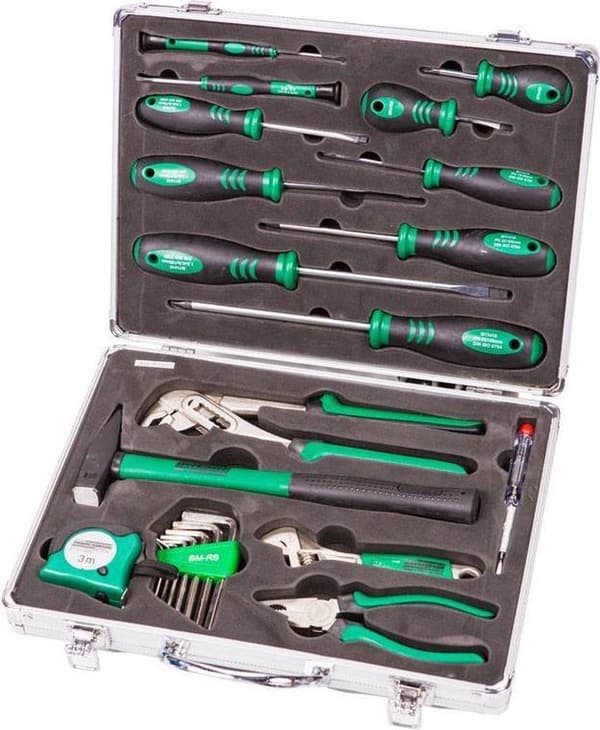 Mannesmann verktygsväska fylld - 24 stycken - 3 kg - Silver