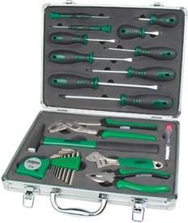 Mannesmann verktygsväska fylld - 24 stycken - 3 kg - Silver