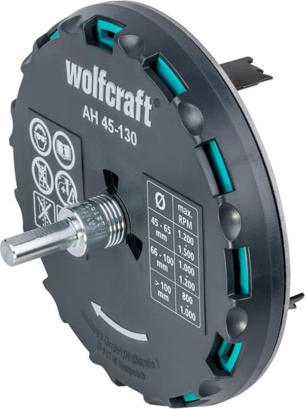 wolfcraft Wolfcraft Säädettävä reikäsaha AH 45-130 30 mm metalli 5978000