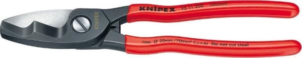 Knipex 9511200 Kabelskærer med dobbelte skær - 200mm