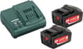 Miniatyrbild 4 av 4: Metabo 685050000 2x Li-Power batteripaket 18 V / 4,0 Ah + laddare ASC 55