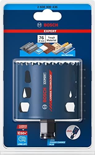 Bosch Expert Tough Material - hulsav - til plast, mursten, bløde fliser, rustfri stålplader, træ med metal - 76 mm