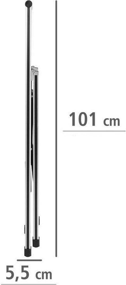 Wenko Husholdningstrapper 2-trins 44 X 94 Cm Aluminium Sølv