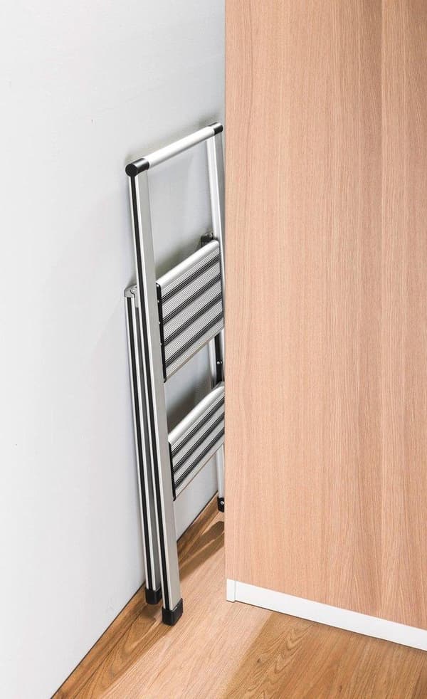 Wenko Husholdningstrapper 2-trins 44 X 94 Cm Aluminium Sølv