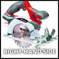 Miniatyrbild 7 av 7: Einhell sladdlös cirkelsåg - TE-CS 18/150 Li Solo - 18V - Ø150 mm - Power X-Change - (utan batteri och laddare)