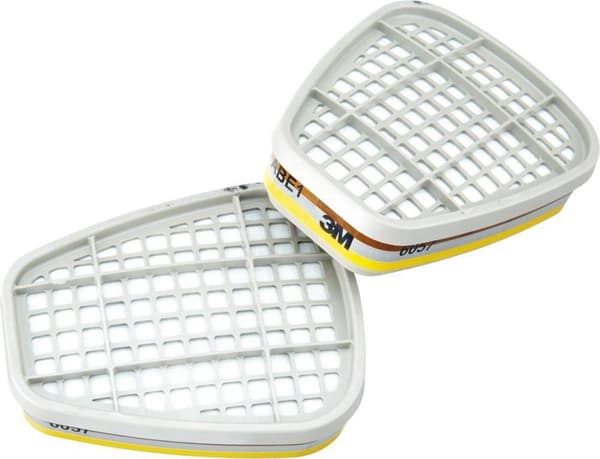 3M 6057 Kaasu- ja höyrysuodatin ABE1, 2 kpl
