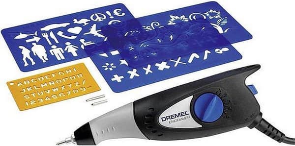 Dremel 290 graveringspen - 35 W - Med 2 hårdmetal graveringsspidser - Indeholder 1 diamantgraveringsspids til gravering i glas