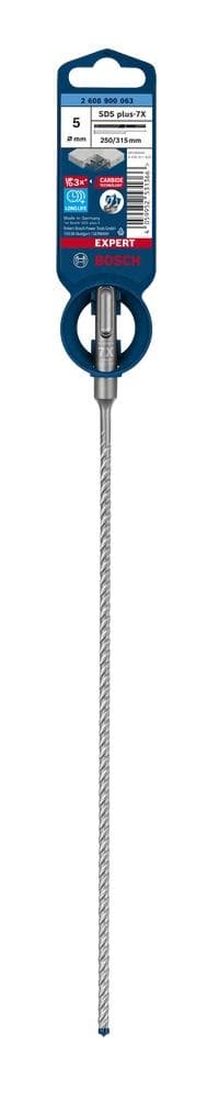 Bosch-tarvikkeet EXPERT SDS plus-7X 2608900063 Vasarapora 1 kpl 5,00 mm Yhdistelmäpituus 315 mm SDS-Plus 1 kpl