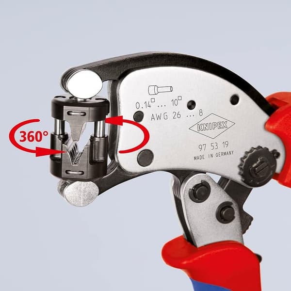 KNIPEX Twistor T selvjusterer. Krympetang til hylstre (97 53 19)
