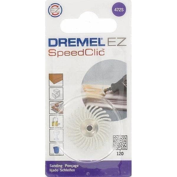 Dremel EZ SpeedClic: detaljepoleringshjul kornstørrelse 120 - 472S