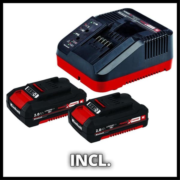Einhell TE-CD 18/48 Li-i Kit 18V Li-Ion batteri Slagbore-/skruetrækkersæt (2x 2,0Ah batteri) i kuffert