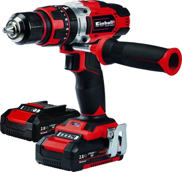 Einhell TE-CD 18/48 Li-i Kit 18V Li-Ion batteri Slagbore-/skruetrækkersæt (2x 2,0Ah batteri) i kuffert