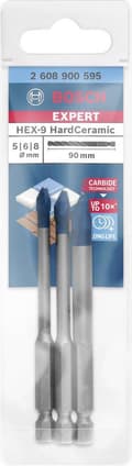 Miniatyrbild 2 av 4: Bosch 2608900595 EXPERT 3-delad kakelborrsats HEX-9 - 5/6/8mm