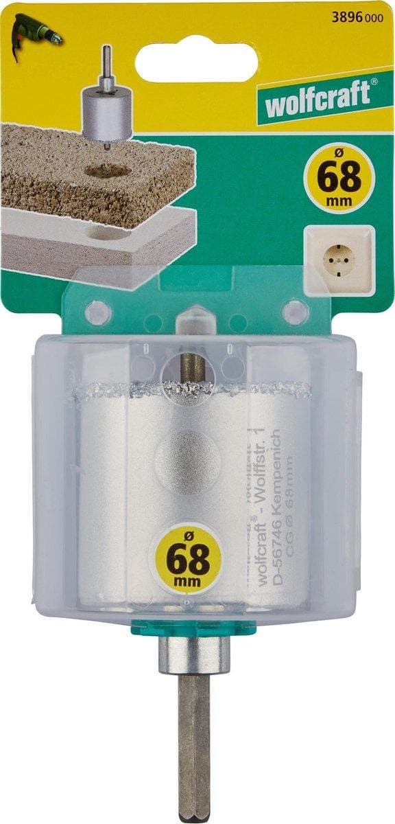 Wolfcraft 3896000 Hulsav 68 mm 1 stk.