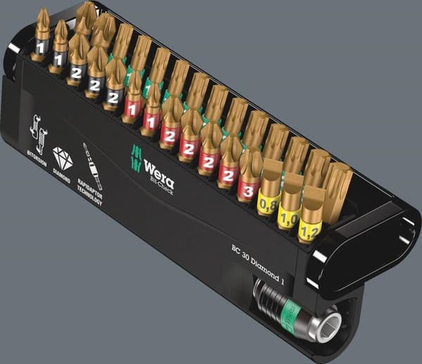 Wera 5057431001 30-delt Bit-Check Diamond Bit Sæt
