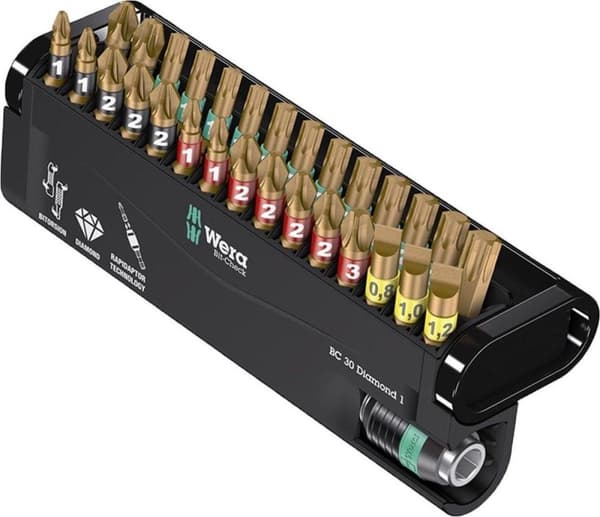 Wera 5057431001 30-delt Bit-Check Diamond Bit Sæt