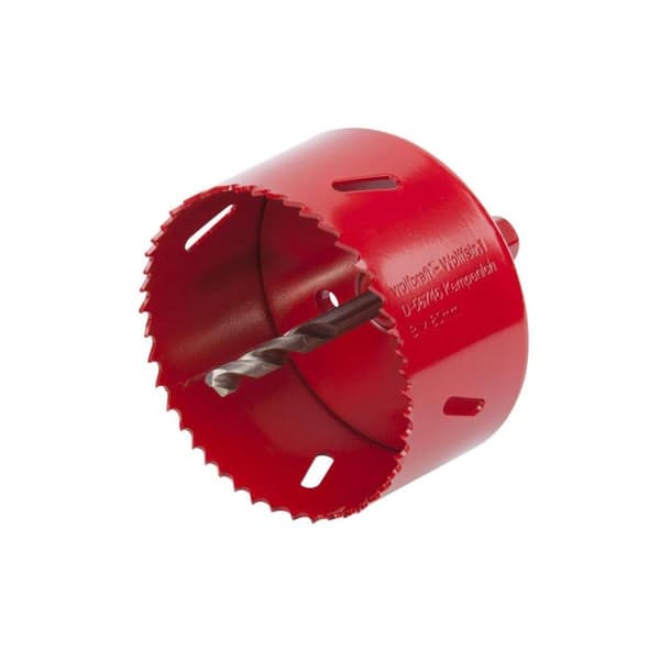 wolfcraft Hulsav 80 mm med sekskantet aksel 5485000