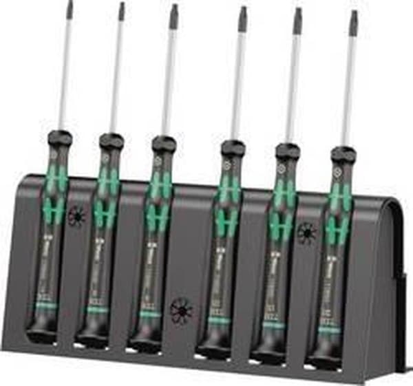 WERA 2067/6 elektronisk TORX BO skruetrækkersæt + holder