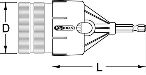 KS Tools 105.3005 adapter til rørafgrater, 50mm