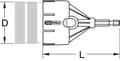 Miniatyrbillede 3 af 4: KS Tools 105.3005 adapter til rørafgrater, 50mm