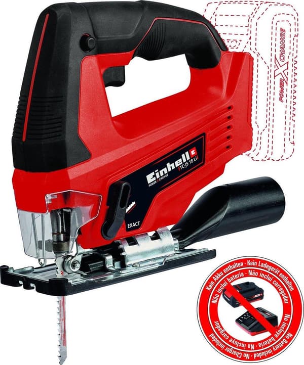 Einhell TC-JS 18 Li Solo 18V Li-Ion batteri Sticksågskropp - D-handtag