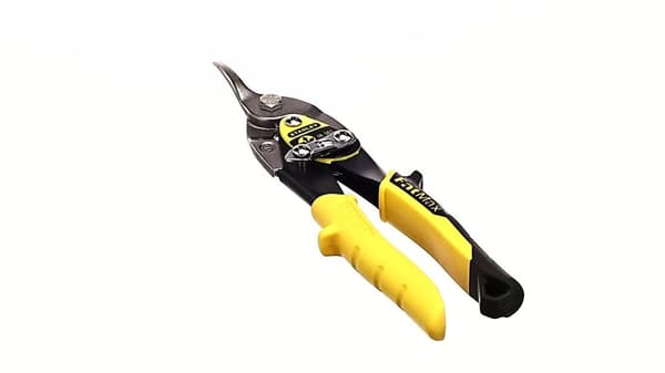Stanley Maxsteel Tin Snips oikeakätinen, Bi-Material Kahva, Kromi Molybdeeni, Pituus 250mm, 2-14-568