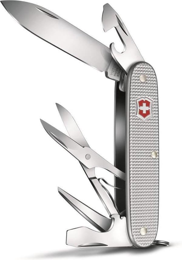 Victorinox Pioneer X lommekniv - 9 funktioner - Sølv Alox