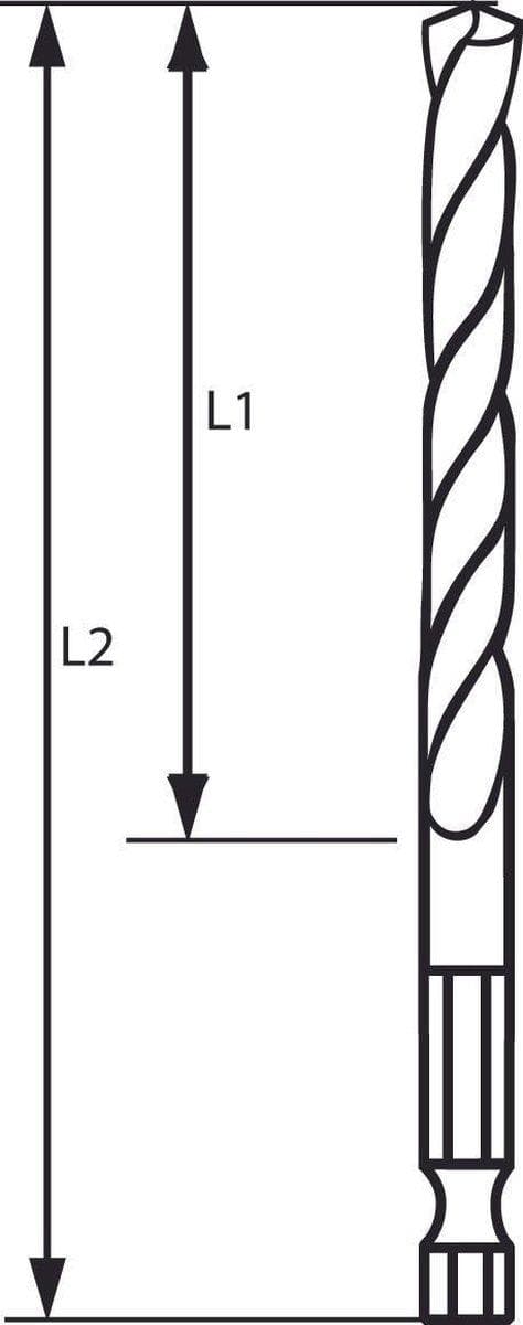 Bosch tillbehör 2608577062 Spiralborr i metall 9 mm Total längd 125 mm 1 st.