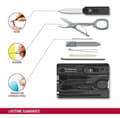 Miniatyrbillede 3 af 6: Victorinox SwissCard Classic Cosmetic & Manicure Case Black - Transparent ABS Synthetic (0.7133.T3)